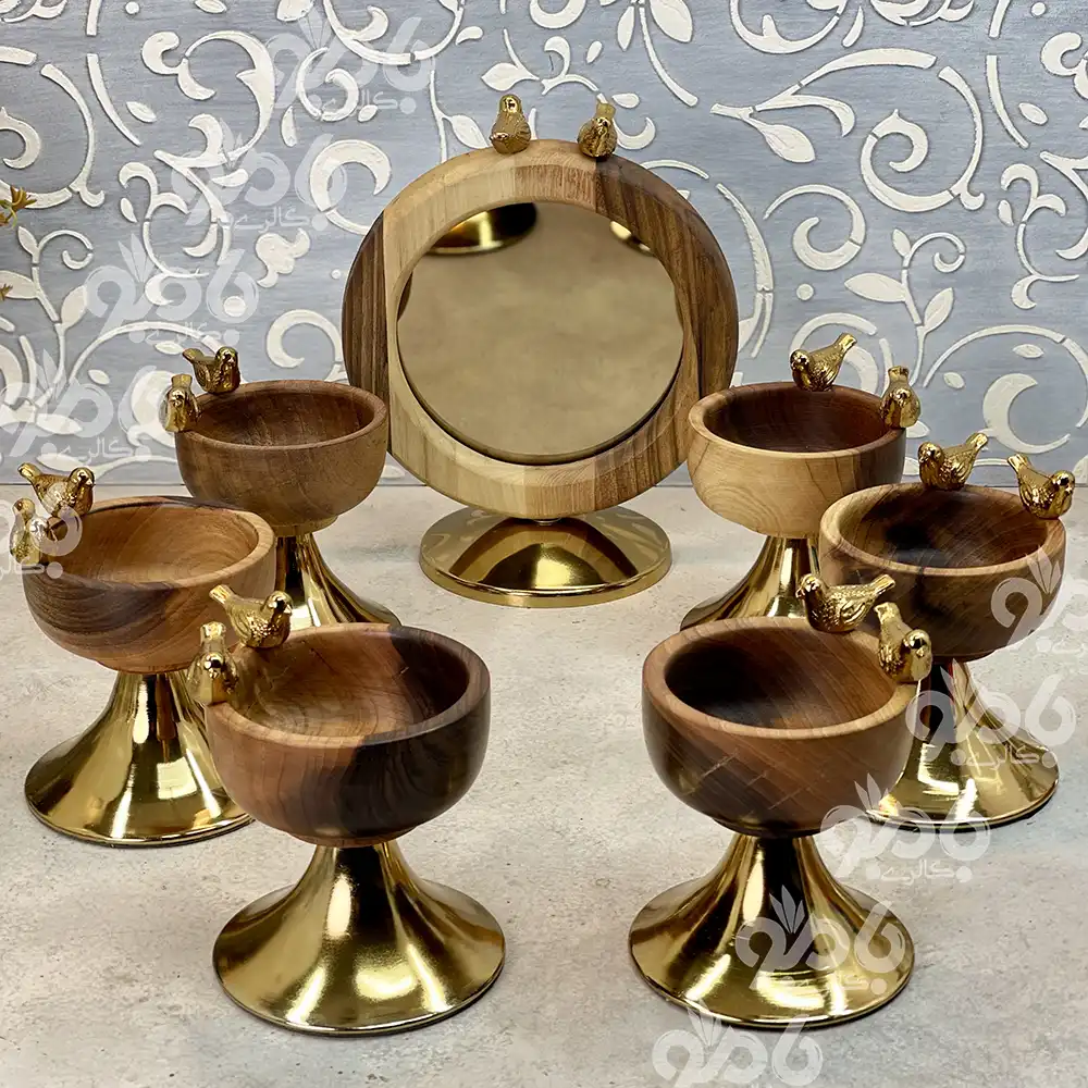 هفت سین چوبی گنجشک 300/22 طلایی