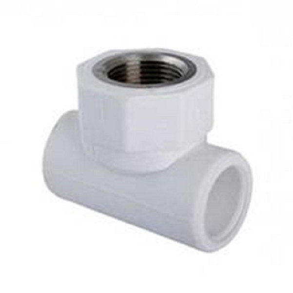 سه راهی بوشن فلزی 25 به سه چهارم اینچ سفید