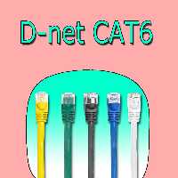 پچ کورد CAT6 UTP دی نت طول 30 سانتی متر