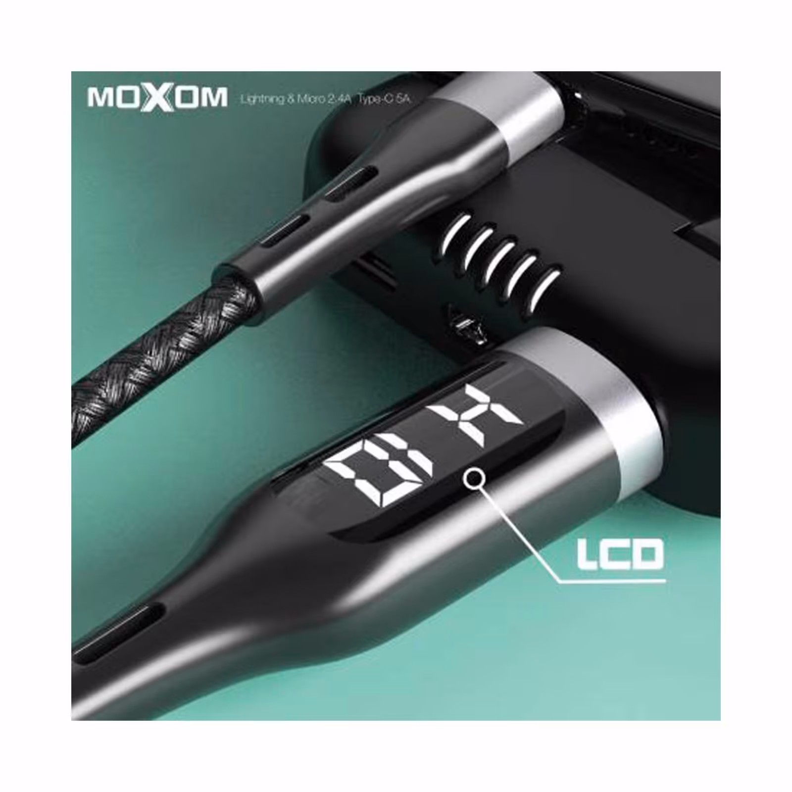 کابل شارژ تایمر دار MOXOM MX-CB39 - آرمان استور