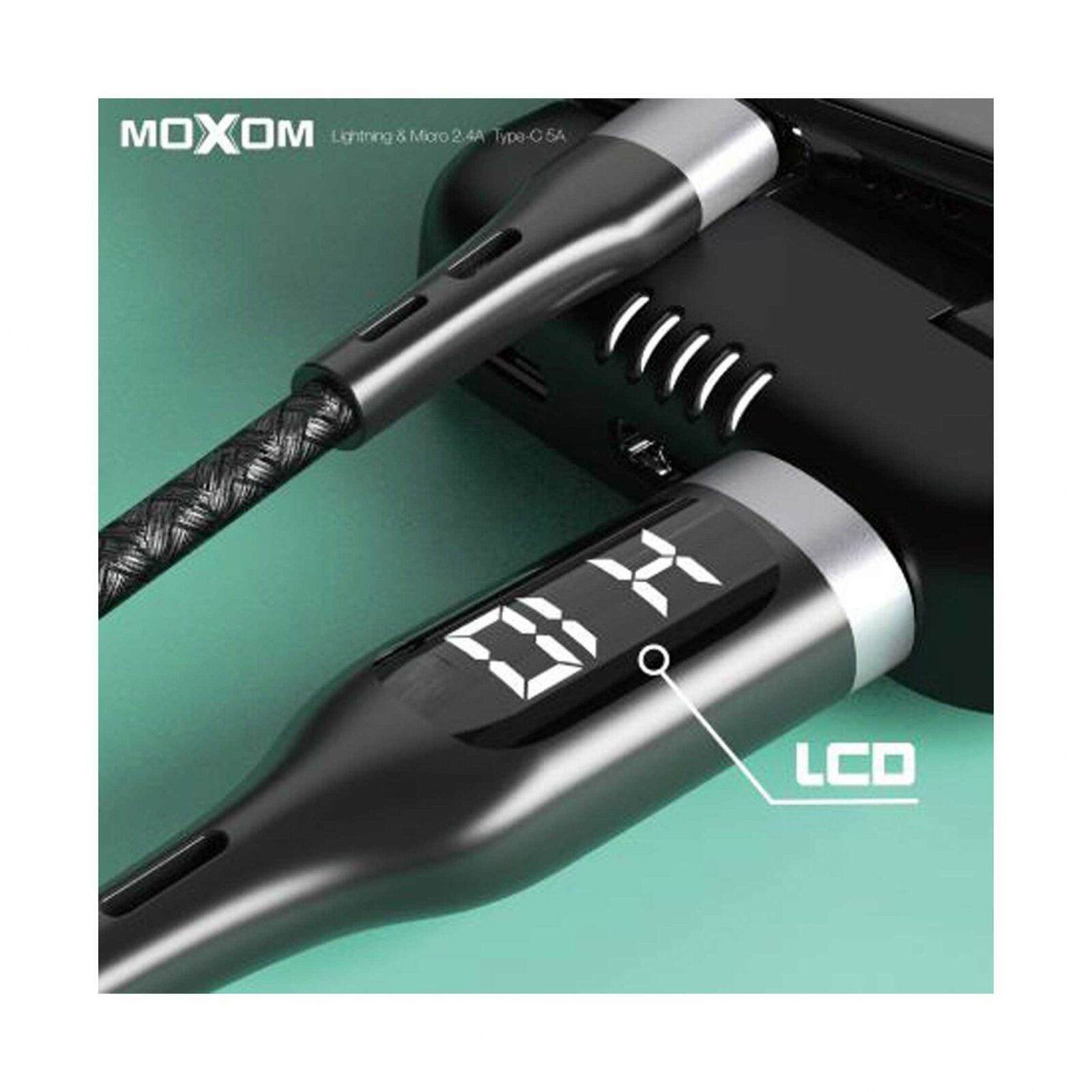 کابل شارژ تایمر دار MOXOM MX-CB39 - آرمان استور