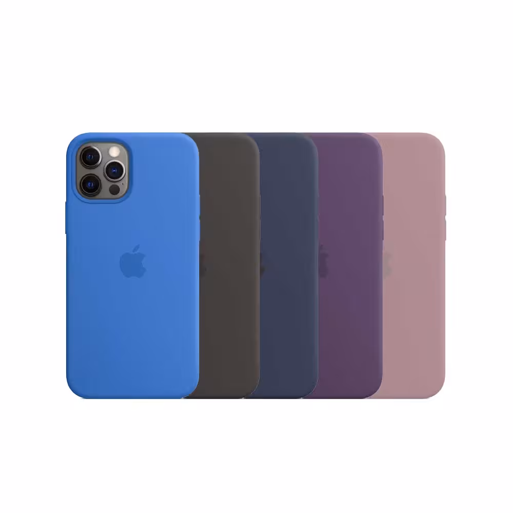کاور سیلیکونی اورجینال گوشی ایفون iPhone 12 Pro با قابلیت مگ سیف