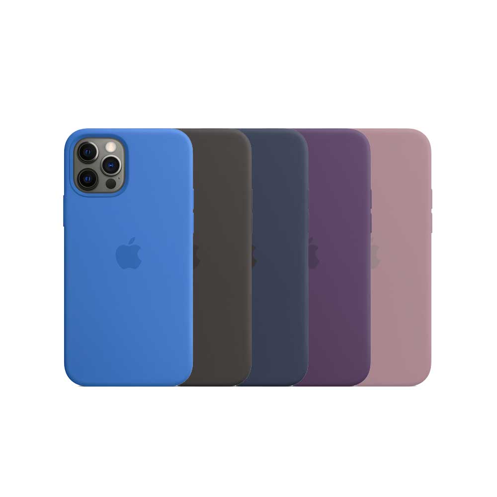 کاور سیلیکونی اورجینال گوشی ایفون iPhone 12 Pro با قابلیت مگ سیف