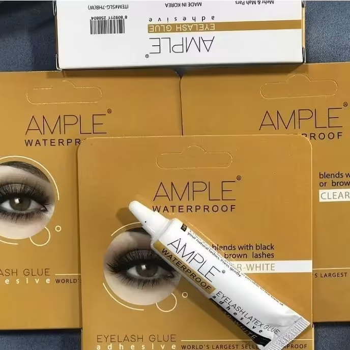 چسب مژه مصنوعی امپل مدل تیوپی بی رنگ 7 گرمی Ample