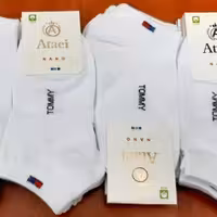 تولید جوراب مچی سفید اعلا درجه یک کیفیت خوب جنس خوب کش انگلیسی جداب و شیک کارش فوق العادع خوبه ارسال رایگان تمام سفید