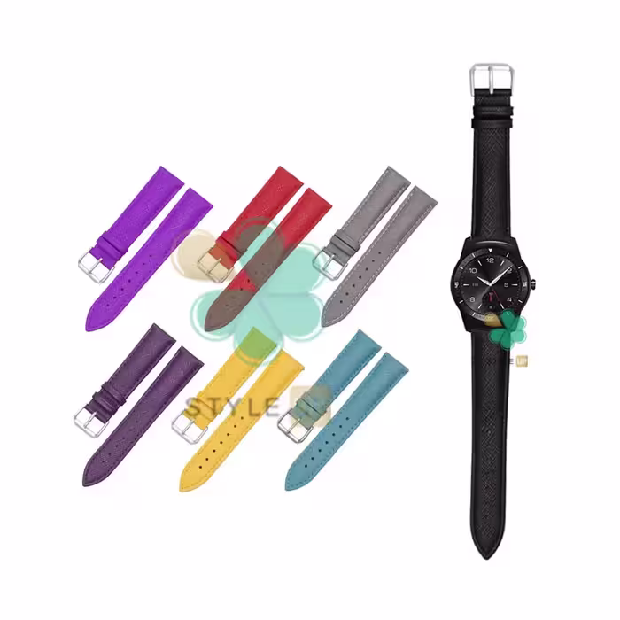 بند چرم ساعت ال جی LG G Watch R W110 طرح Lee