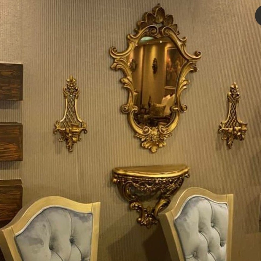 ست اینه و کنسول و شمعدان ترنج