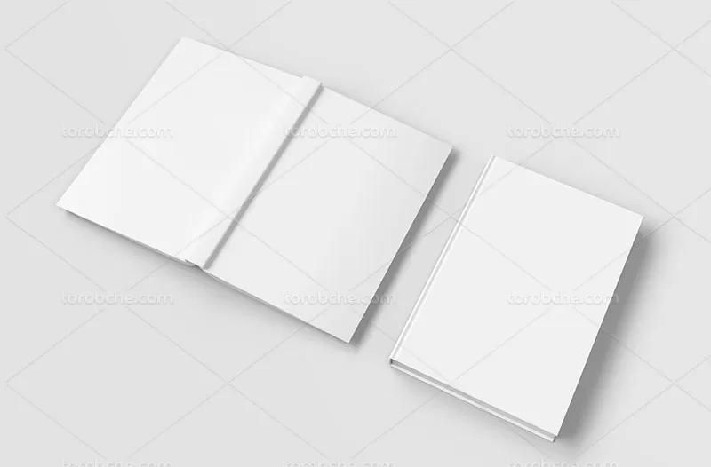 طرح موکاپ جلد کتاب A4 | گرافیک با طعم تربچه