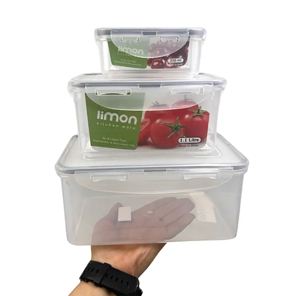 سرویس فریزری مستطیل 6 پارچه لیمون