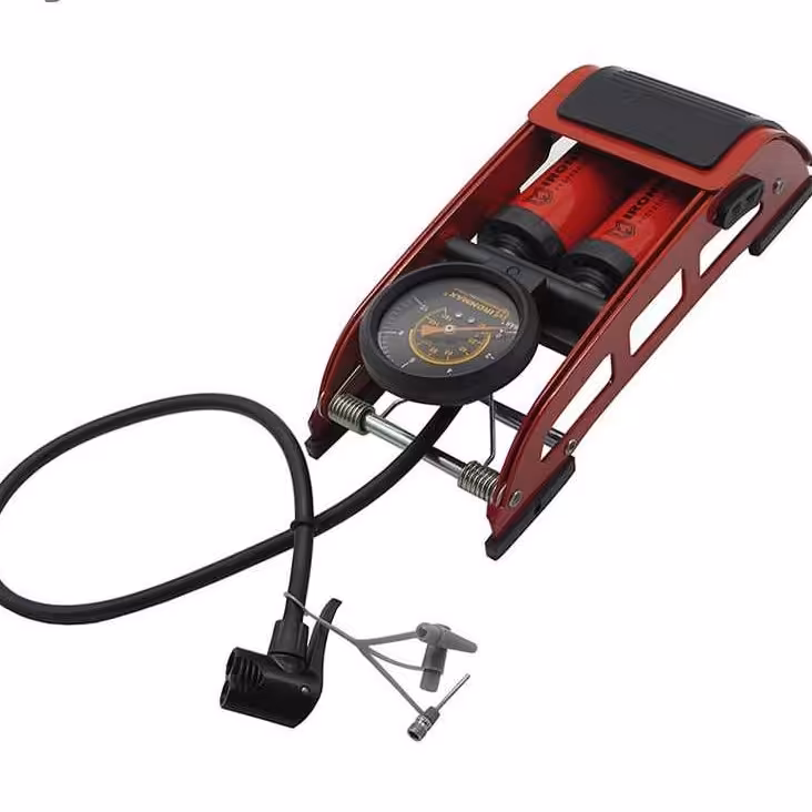 تلمبه پایی آیرون مکس اورجینال رنگ قرمز دو سیلندره