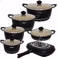 سرویس قابلمه چدن گرانیتی آیسل (12 پارچه )⭐⚡با تخفیف ویژه⚡⭐