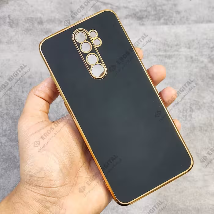 قاب مای کیس شیائومی Note 8 دور طلایی الکتروپلیتینگ (کپی) - مشکی