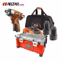 پیچ گوشتی شارژی آاگ + کیت باتری و شارژر 2 آمپر آاگ + جعبه ابزار فلایر