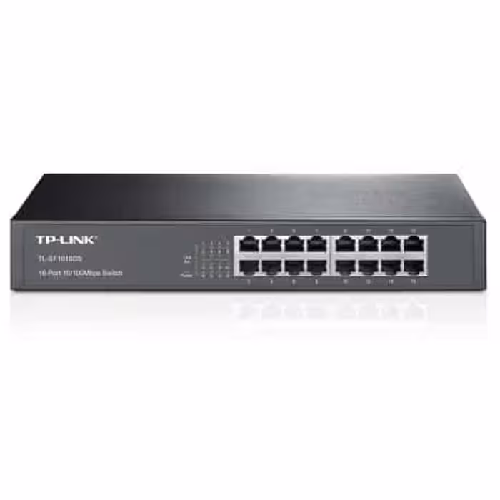 سوییچ 16 پورت مگابیتی و رکمونت تی پی-لینک مدل TPLink TL-SF1016DS گارانتی اصلی