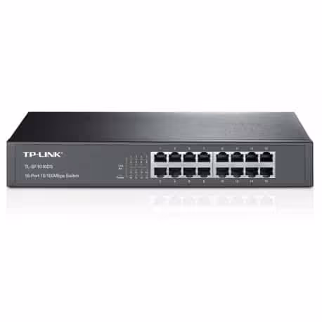 سوییچ 16 پورت مگابیتی و رکمونت تی پی-لینک مدل TPLink TL-SF1016DS گارانتی اصلی