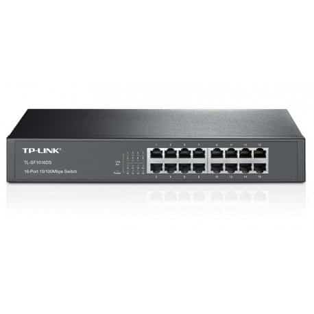 سوییچ 16 پورت مگابیتی و رکمونت تی پی-لینک مدل TPLink TL-SF1016DS گارانتی اصلی