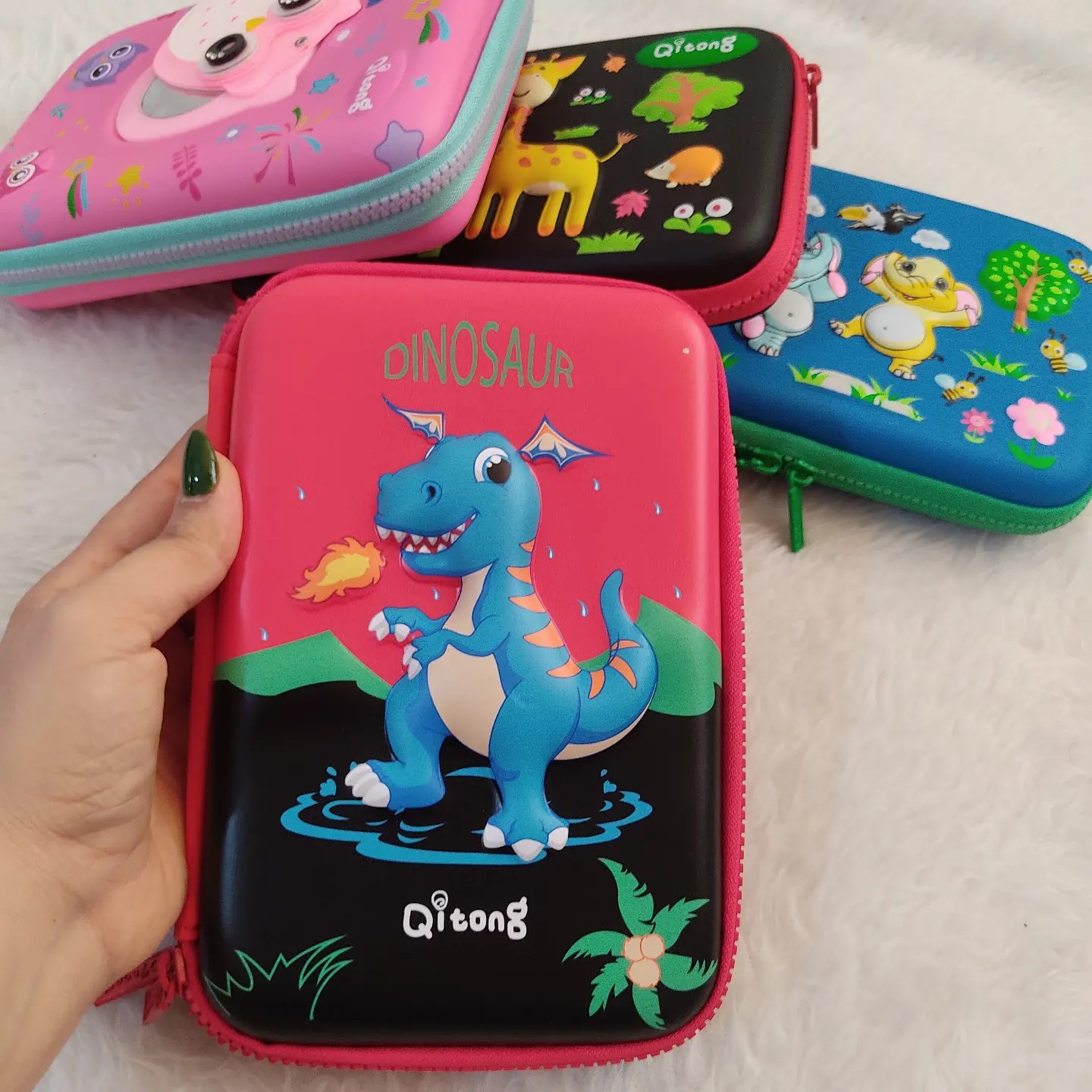 جامدادی تبلتی دوزیپ طرح دایناسور