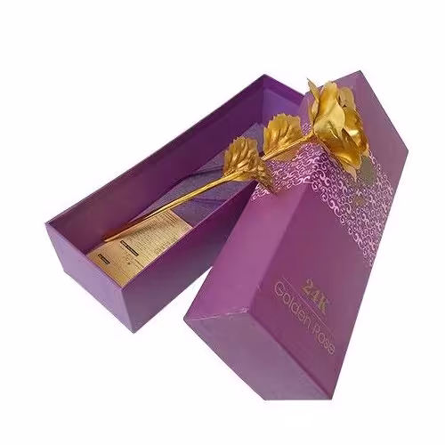 گل رز طلایی کادویی.مناسب هدیه.با روکش طلا با استفاده از تکنولوژی نانو.وزن 136گرم