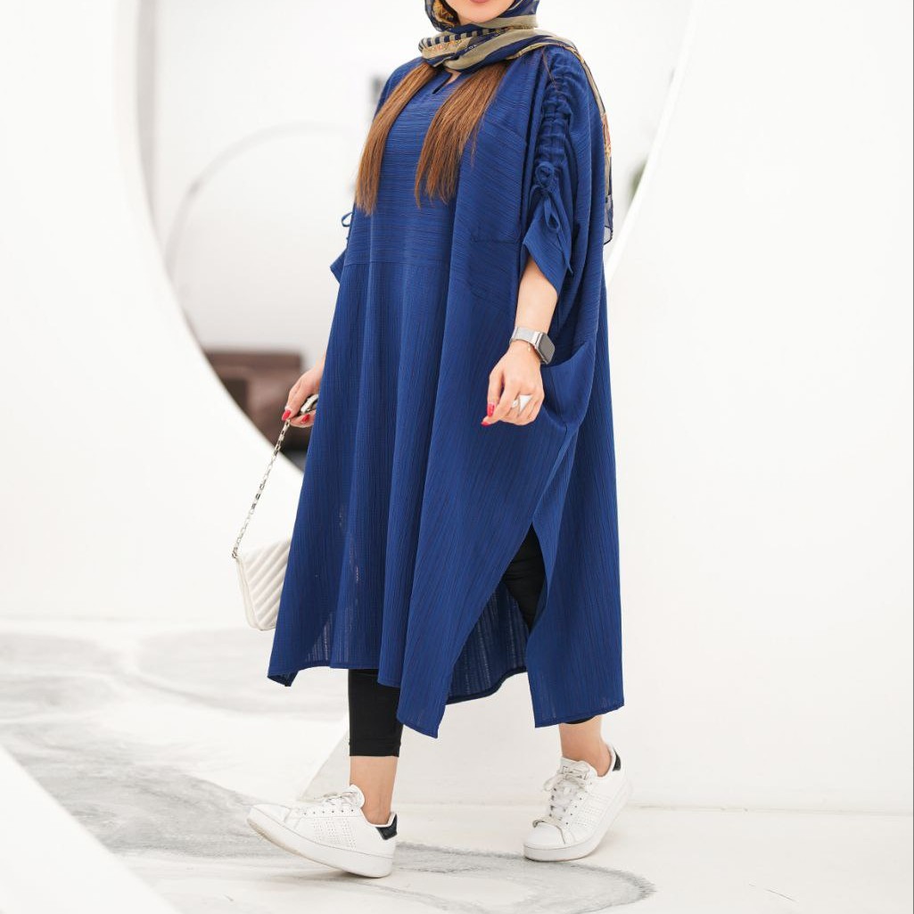 مانتو تابستانه شیک جنس کرسپو سایز 36 تا 50 ارسال رایگان 