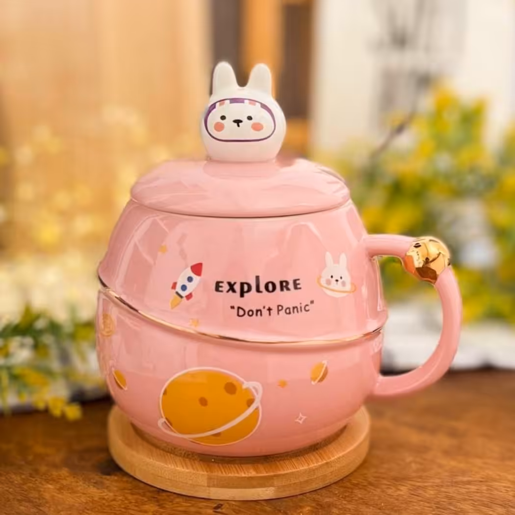 لیوان سرامیک حیوانات فضایی یک عددی کد پسرخاله با ارسال رایگان