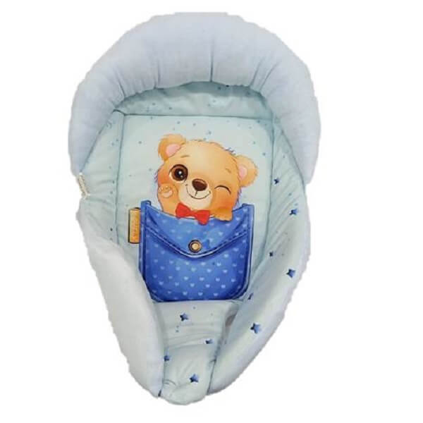 قنداق سوئیسی نوزادی طرح خرس پاپیون دار