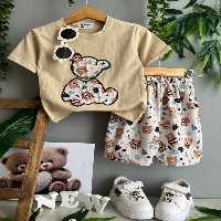 تیشرت شلوارک اسپرت خرسی