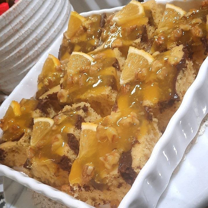 شیرینی خانگی کیک پرتقالی