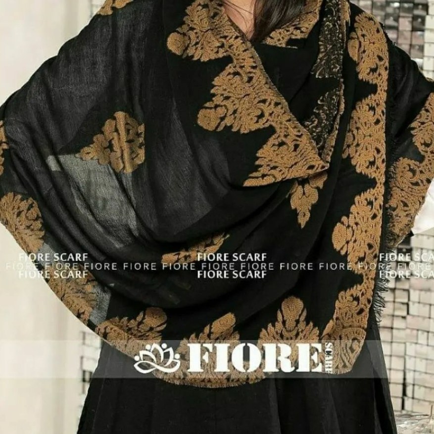 شال زنانه طرح کات وورک