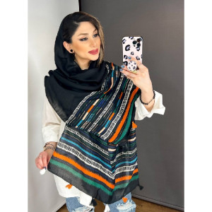 شال نخ پنبه منگوله دار (چهارفصل)