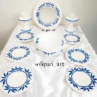 هفت سین سفالی طرح آمین صنایع دستی هفتسین عید 