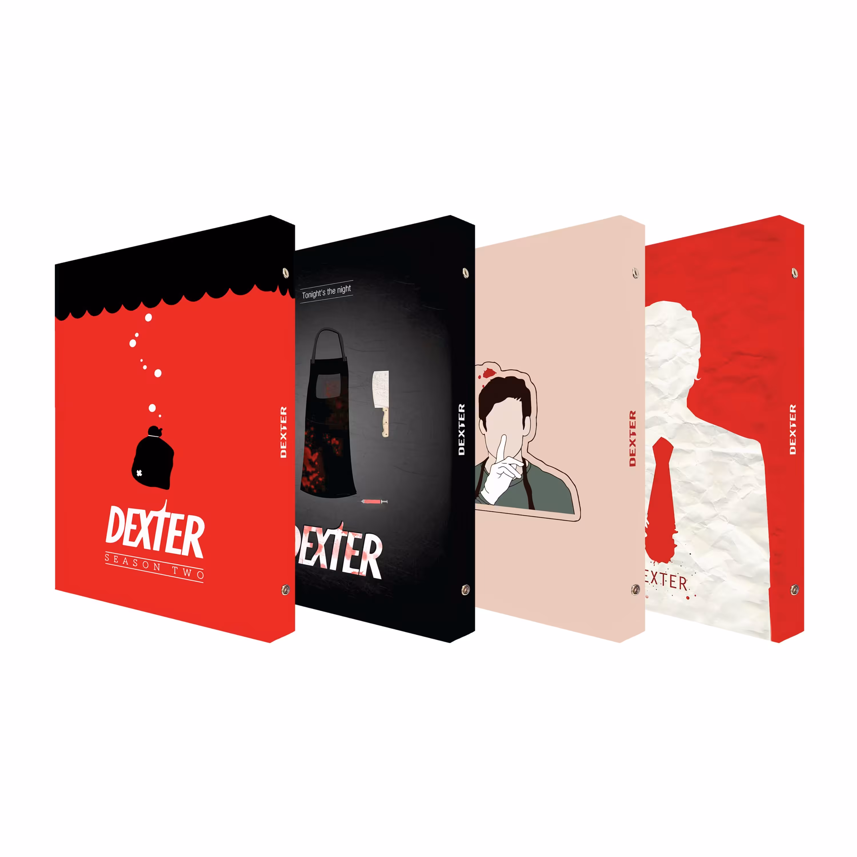 کلاسور 100 برگ پدیده نقش مدل کالکشن فیلم و سریال طرح دکستر Dexter مجموعه 4 عددی