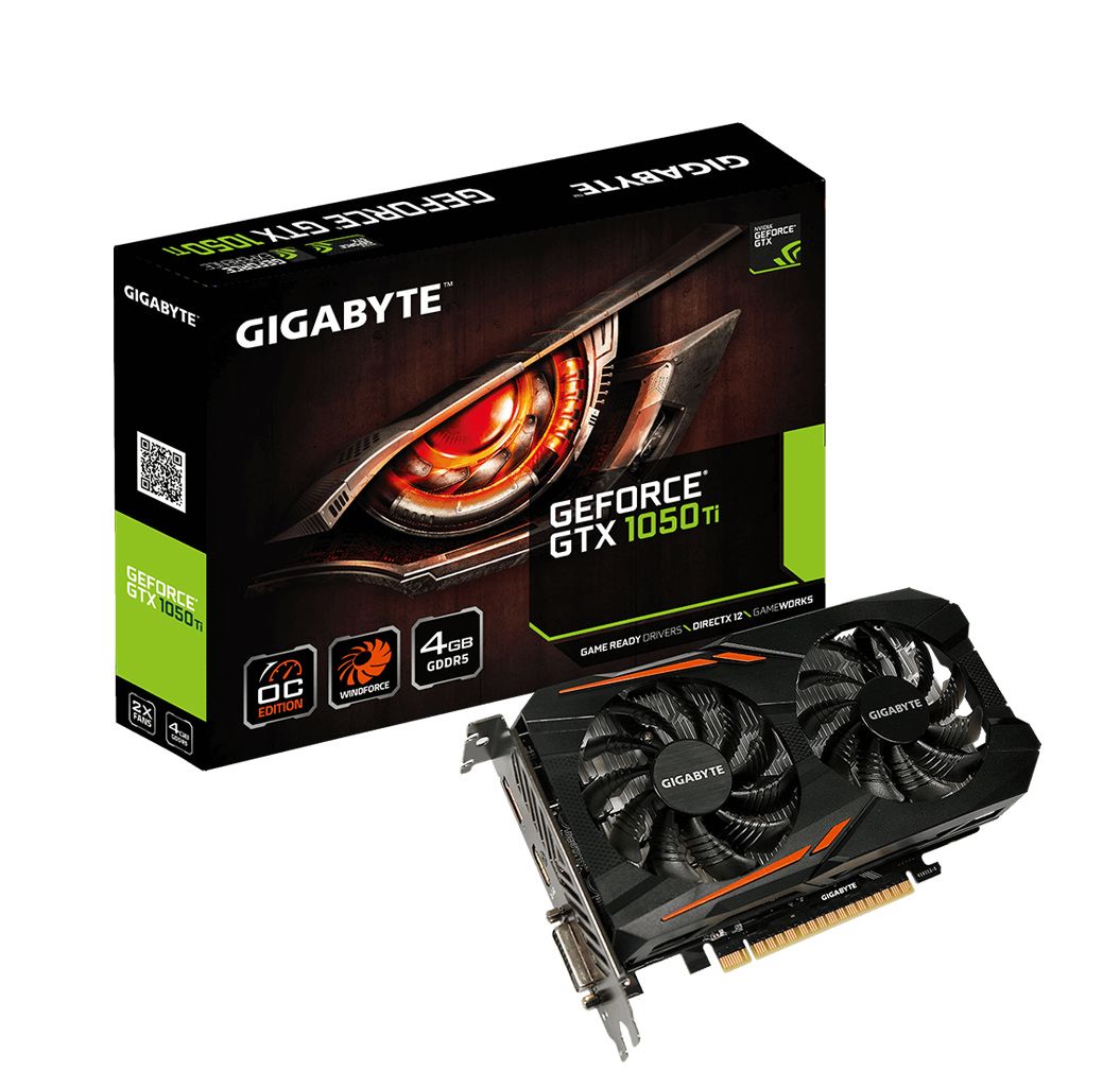 کارت گرافیک گیگابایت مدل Gigabyte GTX 1050 Ti OC 4G