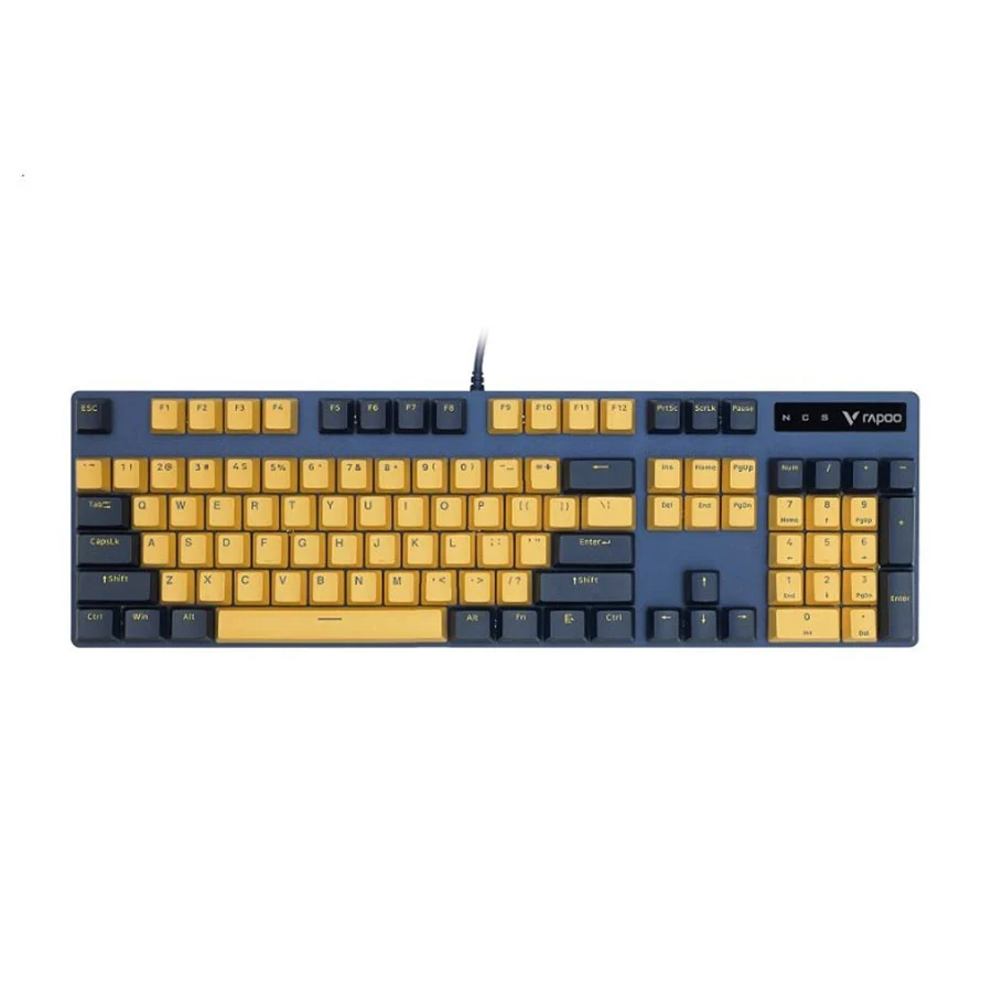 کیبورد گیمینگ مکانیکال رپو V500PRO Yellow Blue