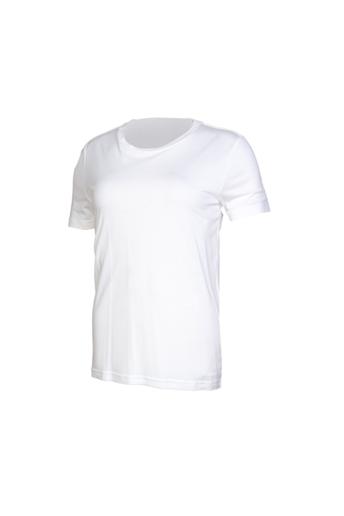 تی شرت ورزشی سفید زنانه آستین کوتاه t shirt hummel