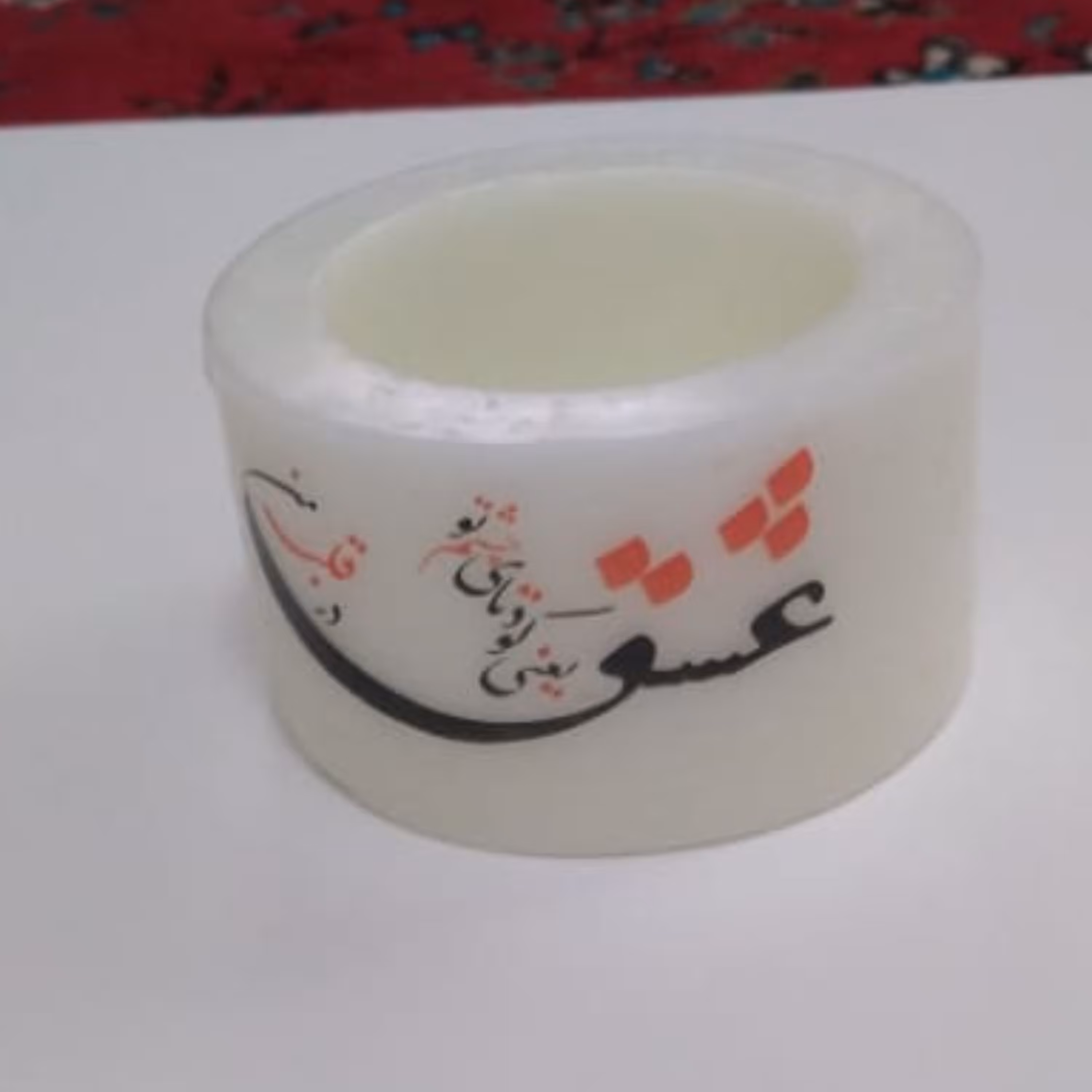 شمع فانوسی طرح عشق همراه وارمر