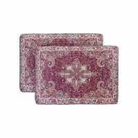 پشتی ترمه سنتی طرح قاجار قرمز (یک جفت)