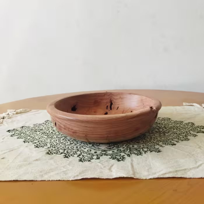 کاسه چوبی روستیک