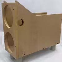 سایلنت باکس دو طبقه MDF - باکس دو فن - مناسب سایلنت کردن دستگاه- (پس کرایه)