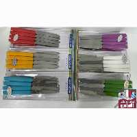 سرویس کارد یا چنگال میوه خوری 12 عددی ارومانتینا برزیلی اصل دارای رنگ بندی ، میوه خوری ، کیک خوری ، آرمانتینا ،پسکرایه