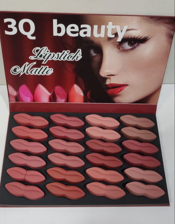 پک 24عددی رژلب جامدمات 3 بعدی 3q beauty