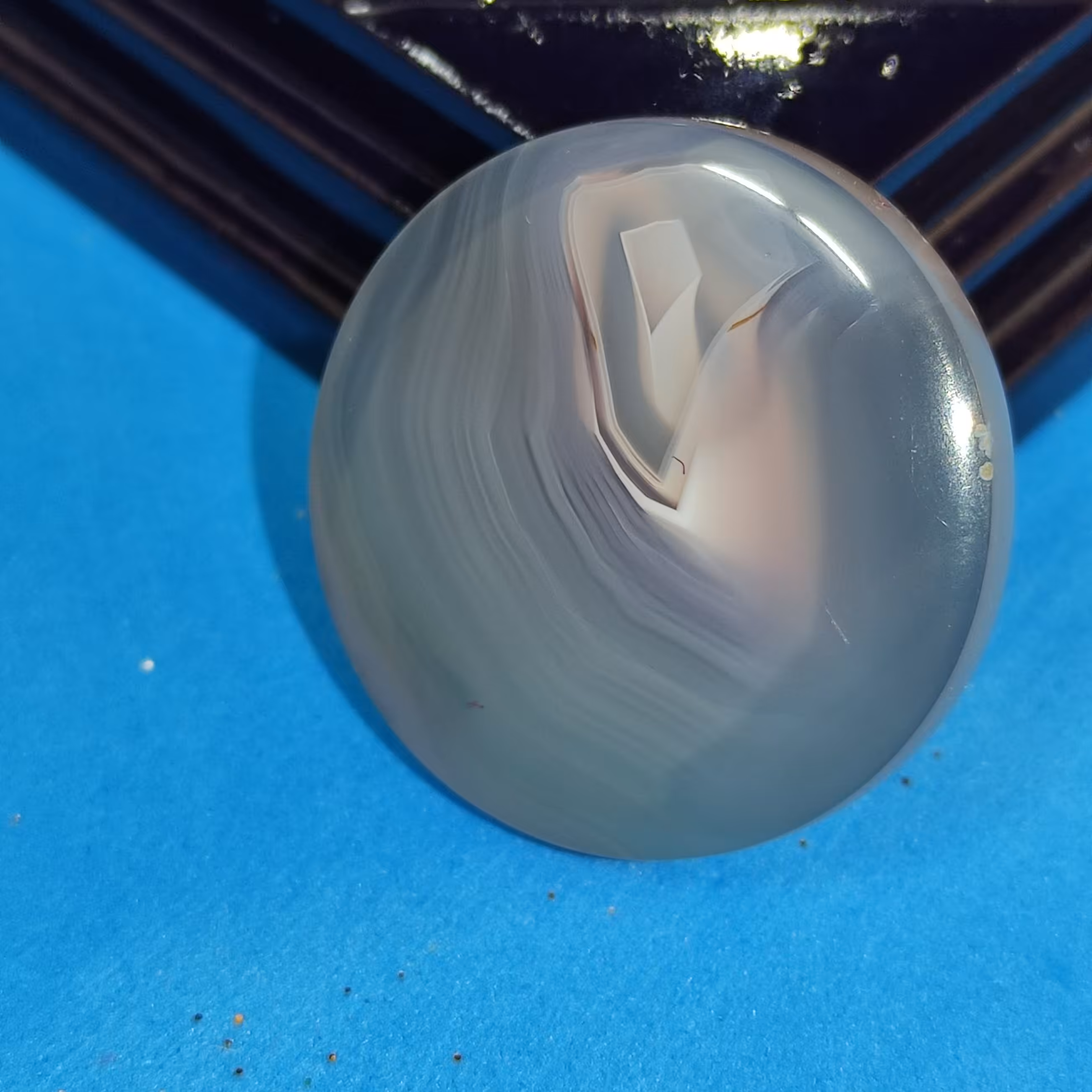 نگین زیبای عقیق سلیمانی درجه یک تراش دایره 