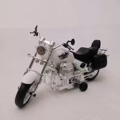 موتور هارلی درج توی وکیوم قدرتی اسباب بازی دیویدسون رنگ سفید