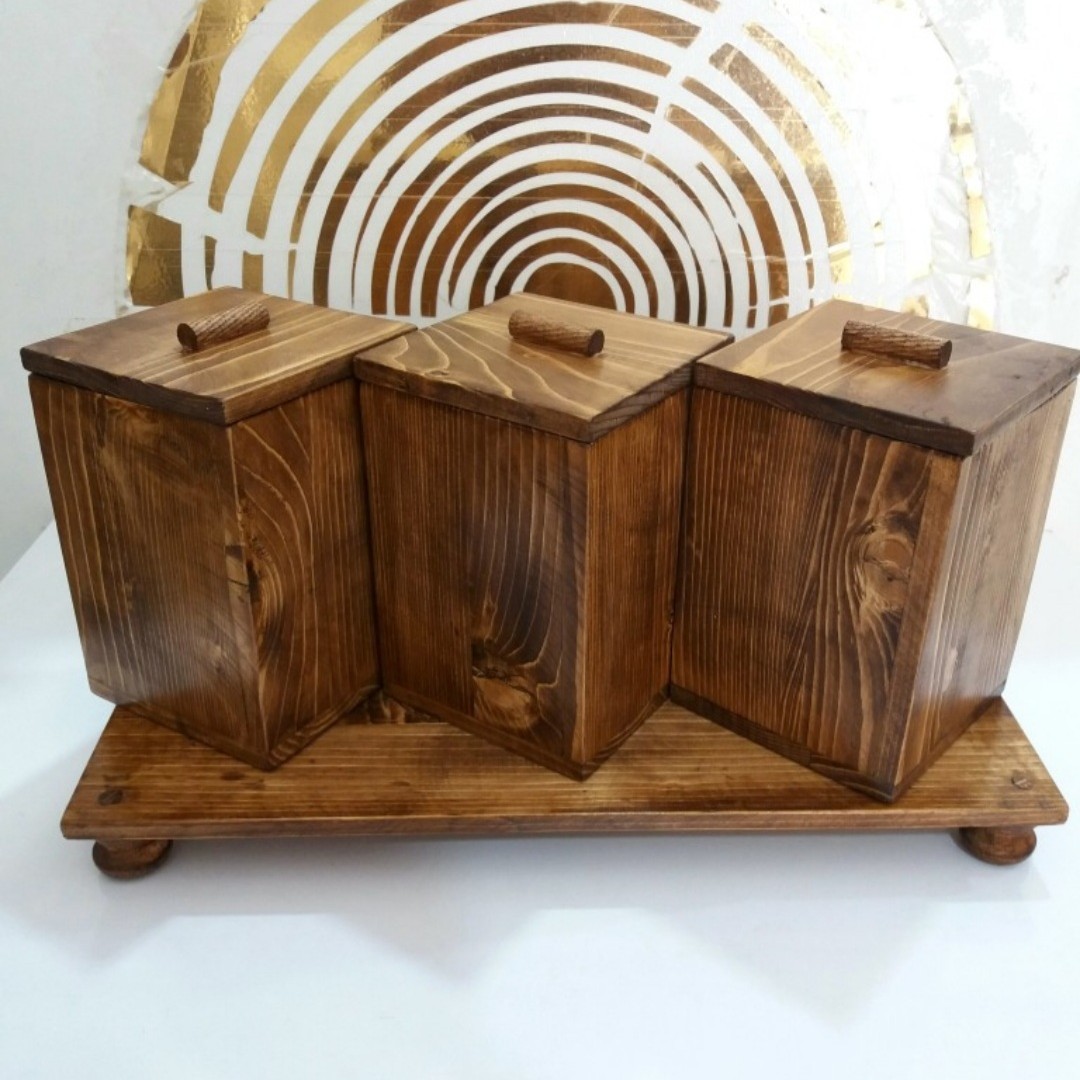 بانکه و رایزر چوبی 3 عددی