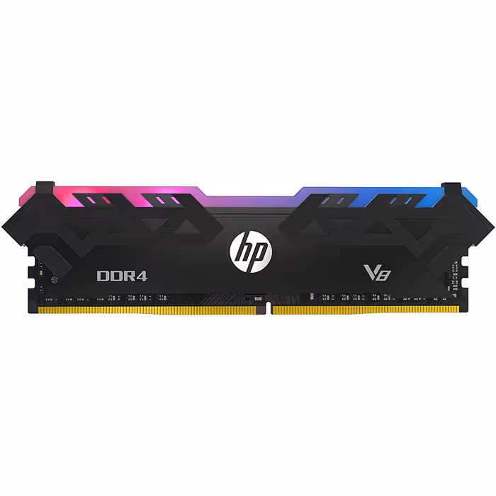 رم HP V8 RGB 8GB DDR4 باس 3200HP V8 RGB 8GB DDR4 SINGLE CHANNEL 3200