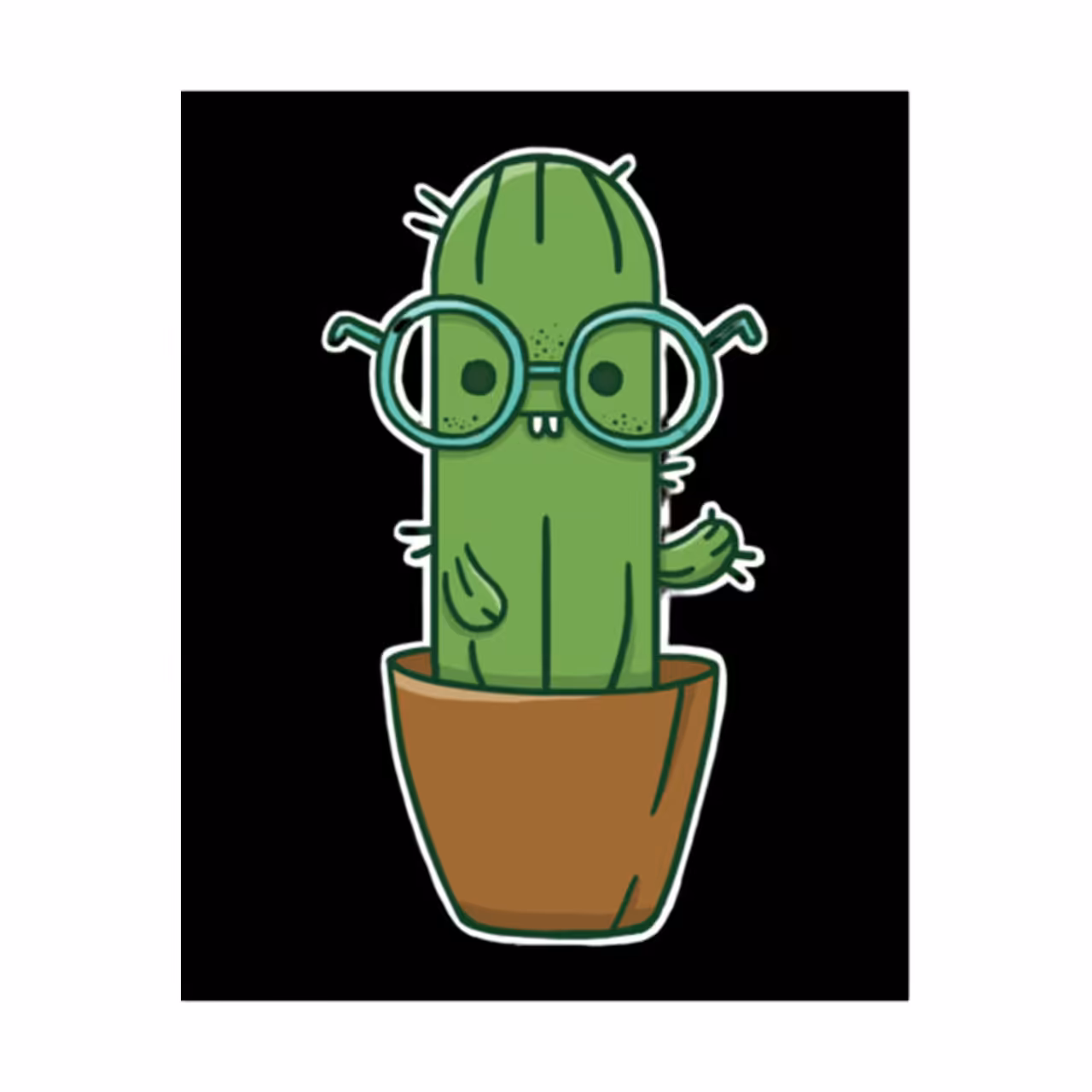 استیکر تزئینی موبایل طرح کاکتوس کد STM545