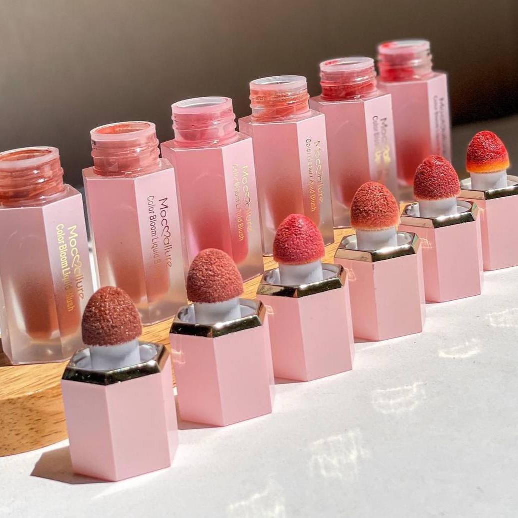 رژگونه مایع پددار اورجینال
 Mocoallure blush liquid 