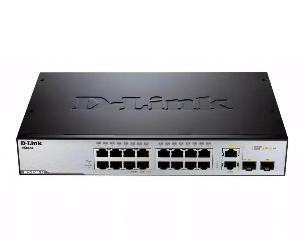 قیمت و خرید سوییچ شبکه امنیتی 10 پورت دی لینک مدل DGS-3200-10 | نت ران