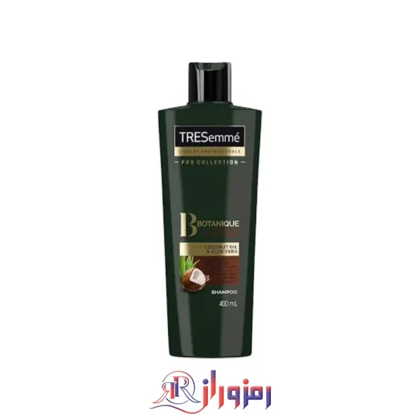 شامپو ترزمه بوتانیک tresemme botanique حاوی نارگیل و آلوئه ورا حجم 400 میل
