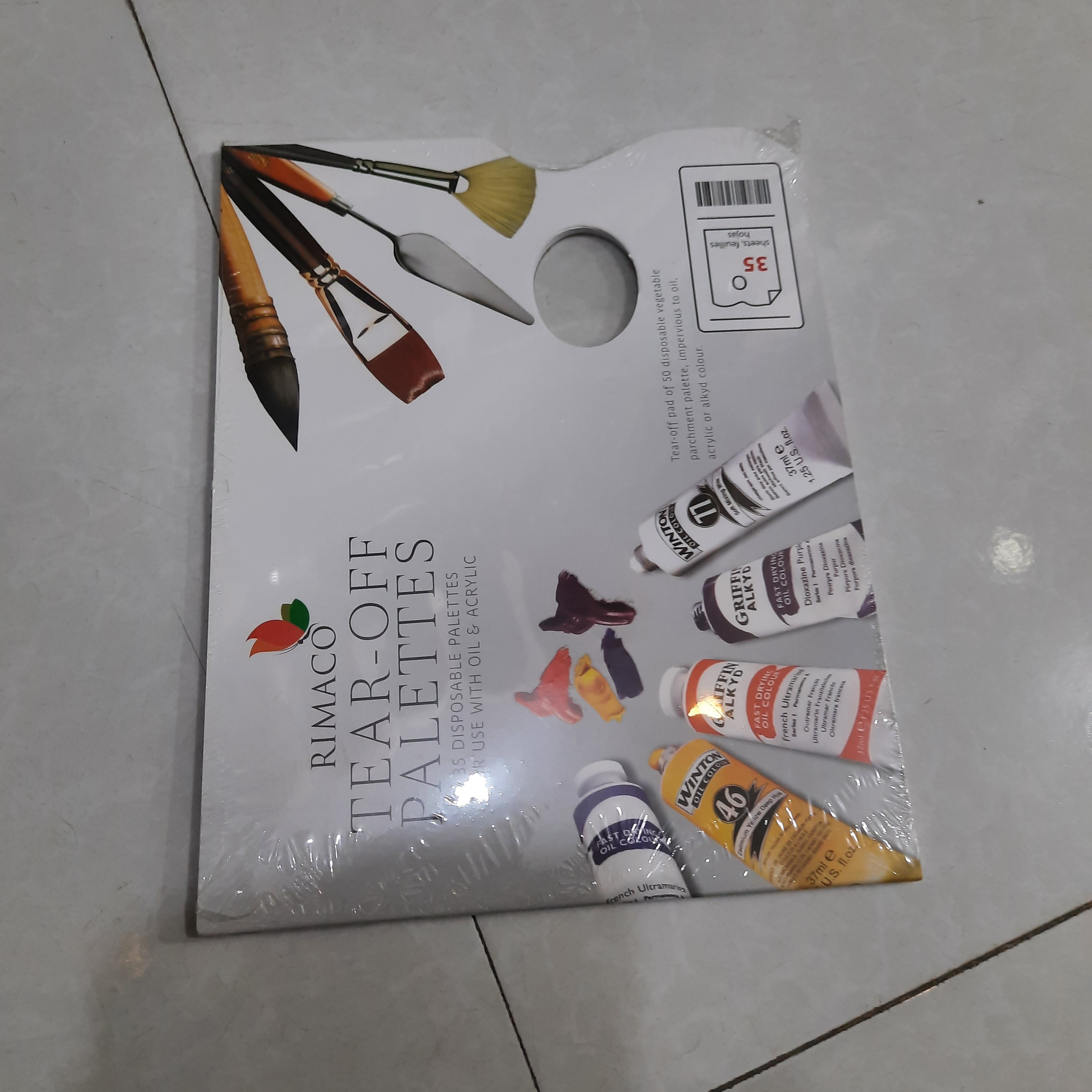 پالت رنگ کاغذی 