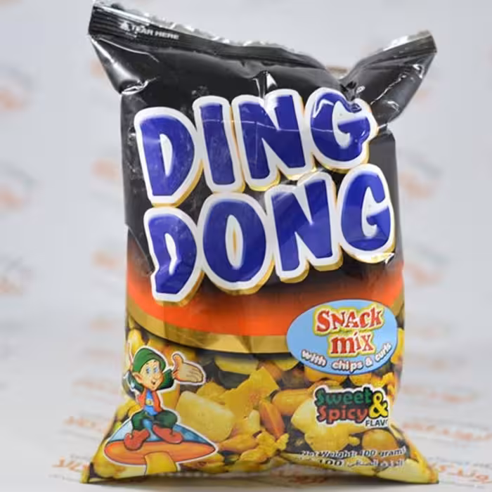 آجیل هندی دینگ دونگ مدل میکس تند و شیرین 100 گرمی 